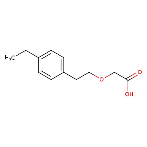 2-[2-(4-ethylphenyl)ethoxy]acetic acid