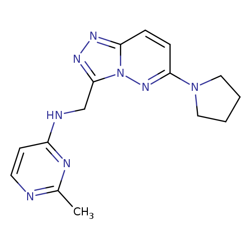 2-methyl-N-{[6-(pyrrolidin-1-yl)-[1,2,4]triazolo[4,3-b]pyridazin-3-yl]methyl}pyrimidin-4-amine