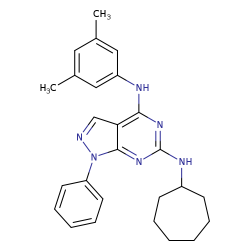 N6-cycloheptyl-N4-(3,5-dimethylphenyl)-1-phenyl-1H-pyrazolo[3,4-d]pyrimidine-4,6-diamine