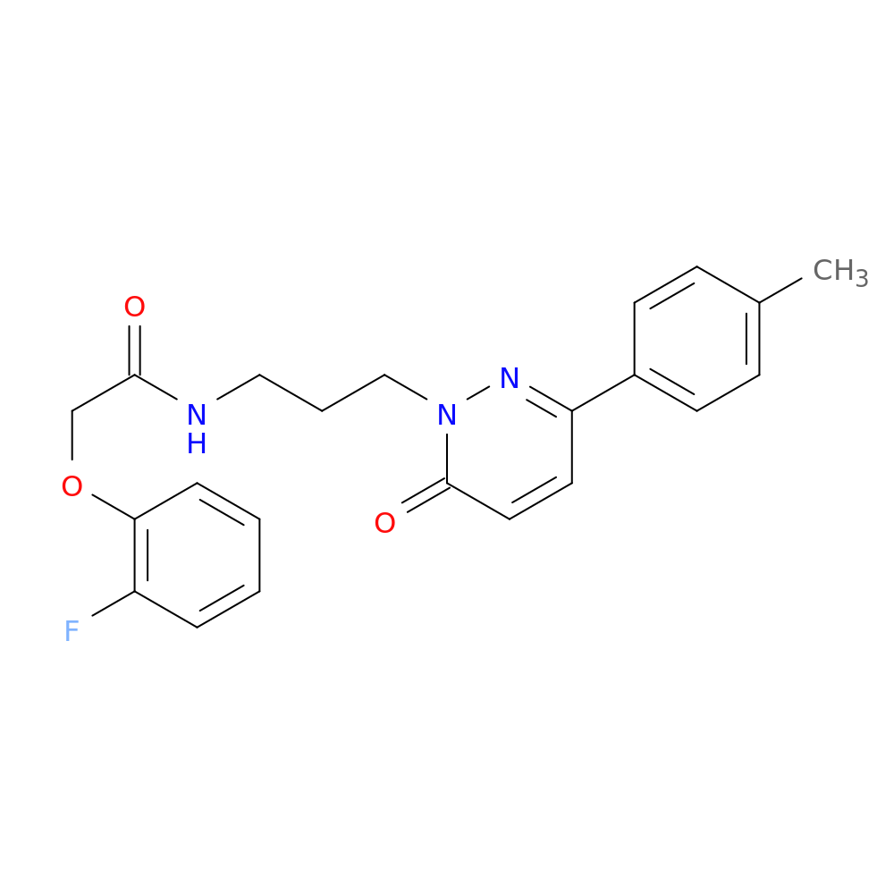 2-(2-fluorophenoxy)-N-{3-[3-(4-methylphenyl)-6-oxo-1,6-dihydropyridazin-1-yl]propyl}acetamide