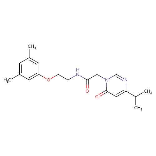 N-[2-(3,5-dimethylphenoxy)ethyl]-2-[6-oxo-4-(propan-2-yl)-1,6-dihydropyrimidin-1-yl]acetamide