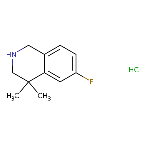 6-fluoro-4,4-dimethyl-1,2,3,4-tetrahydro-isoquinoline hydrochloride