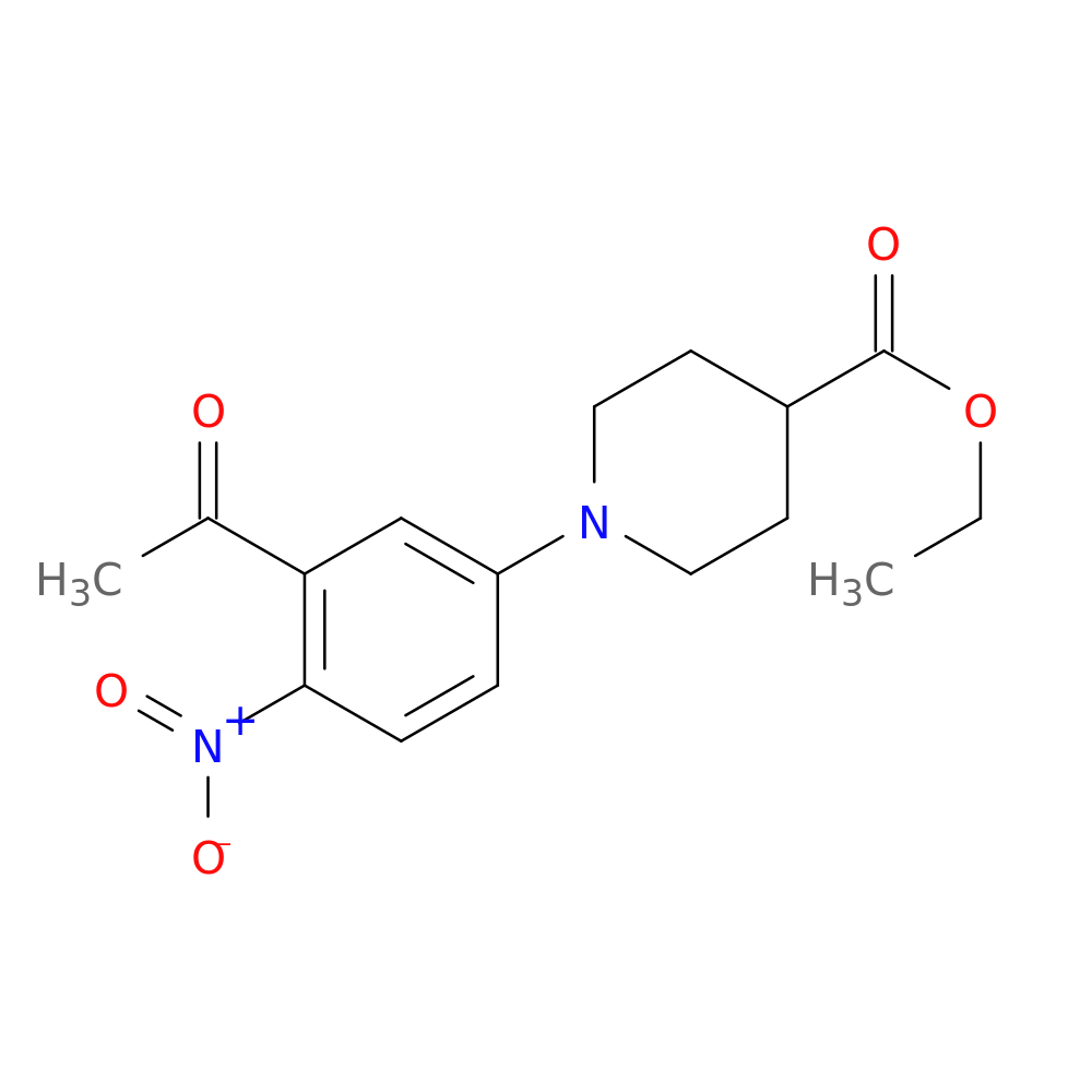 ethyl 1-(3-acetyl-4-nitrophenyl)piperidine-4-carboxylate