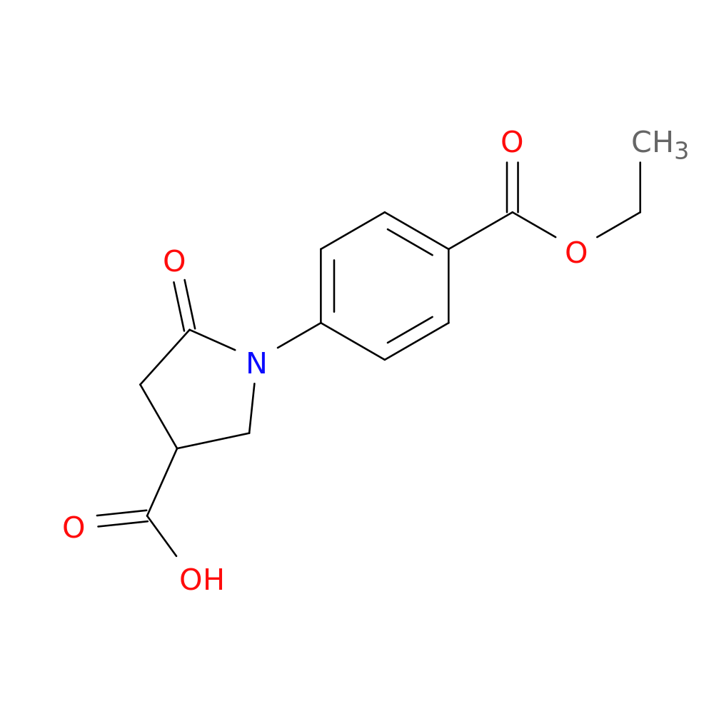1-[4-(Ethoxycarbonyl)phenyl]-5-oxopyrrolidine-3-carboxylic acid