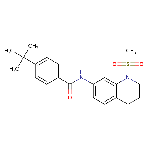 4-tert-butyl-N-(1-methanesulfonyl-1,2,3,4-tetrahydroquinolin-7-yl)benzamide