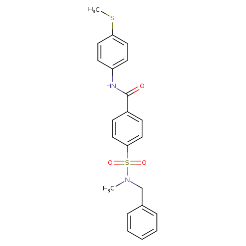 4-[benzyl(methyl)sulfamoyl]-N-[4-(methylsulfanyl)phenyl]benzamide