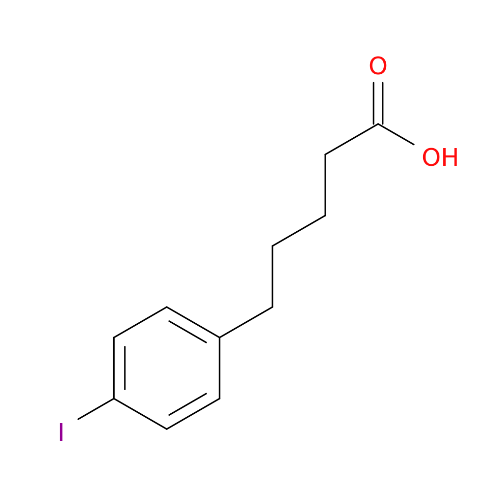 5-(4-Iodophenyl)pentanoic acid