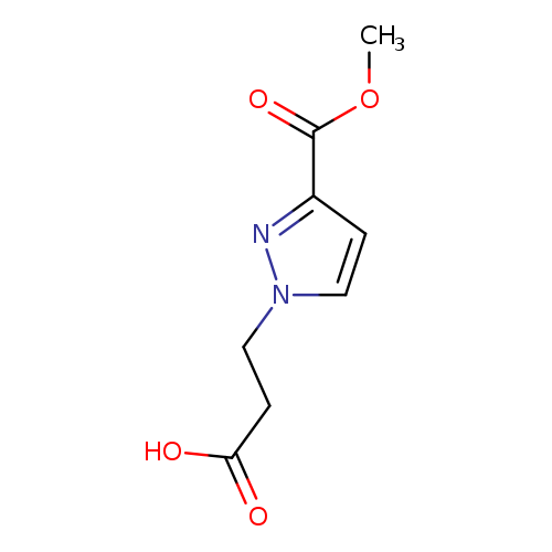 3-[3-(methoxycarbonyl)-1H-pyrazol-1-yl]propanoic acid
