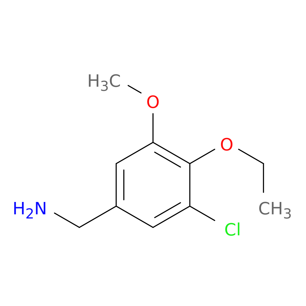 (3-chloro-4-ethoxy-5-methoxyphenyl)methanamine