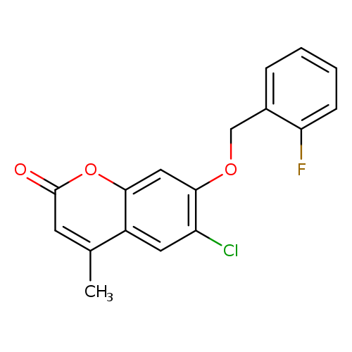 6-chloro-7-[(2-fluorophenyl)methoxy]-4-methyl-2H-chromen-2-one