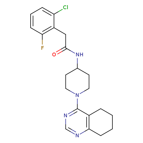 2-(2-chloro-6-fluorophenyl)-N-[1-(5,6,7,8-tetrahydroquinazolin-4-yl)piperidin-4-yl]acetamide