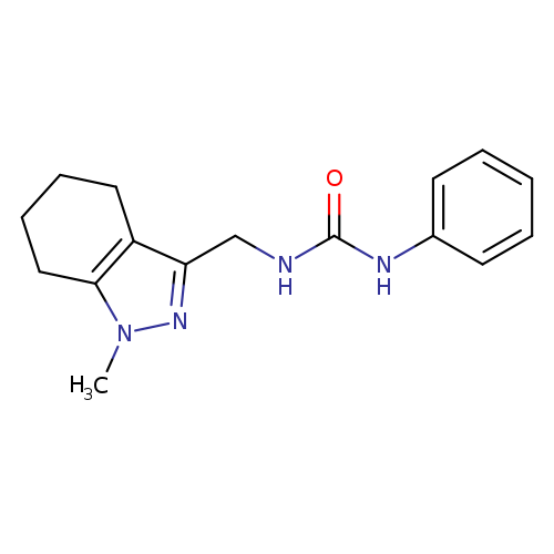 3-[(1-methyl-4,5,6,7-tetrahydro-1H-indazol-3-yl)methyl]-1-phenylurea