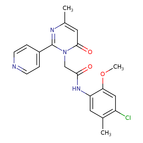 N-(4-chloro-2-methoxy-5-methylphenyl)-2-[4-methyl-6-oxo-2-(pyridin-4-yl)-1,6-dihydropyrimidin-1-yl]acetamide