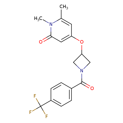 1,6-dimethyl-4-({1-[4-(trifluoromethyl)benzoyl]azetidin-3-yl}oxy)-1,2-dihydropyridin-2-one