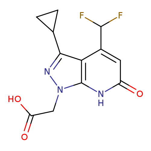 2-(3-Cyclopropyl-4-(difluoromethyl)-6-oxo-6,7-dihydro-1H-pyrazolo[3,4-b]pyridin-1-yl)acetic acid