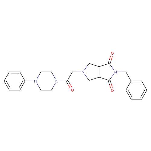 2-benzyl-5-[2-oxo-2-(4-phenylpiperazin-1-yl)ethyl]-octahydropyrrolo[3,4-c]pyrrole-1,3-dione