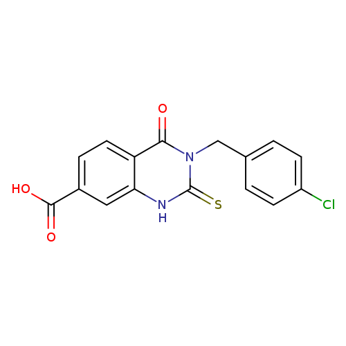 3-[(4-chlorophenyl)methyl]-4-oxo-2-sulfanylidene-1,2,3,4-tetrahydroquinazoline-7-carboxylic acid