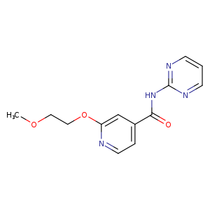 2-(2-methoxyethoxy)-N-(pyrimidin-2-yl)pyridine-4-carboxamide