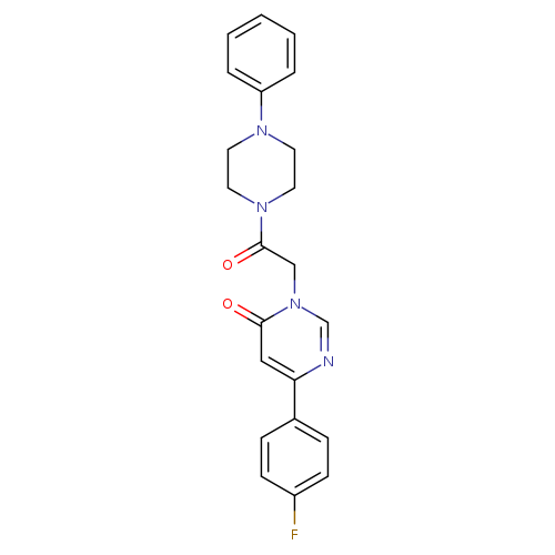 6-(4-fluorophenyl)-3-[2-oxo-2-(4-phenylpiperazin-1-yl)ethyl]-3,4-dihydropyrimidin-4-one