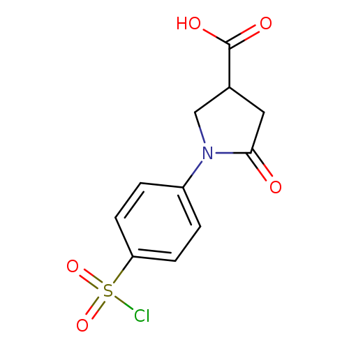 1-[4-(Chlorosulfonyl)phenyl]-5-oxopyrrolidine-3-carboxylic acid
