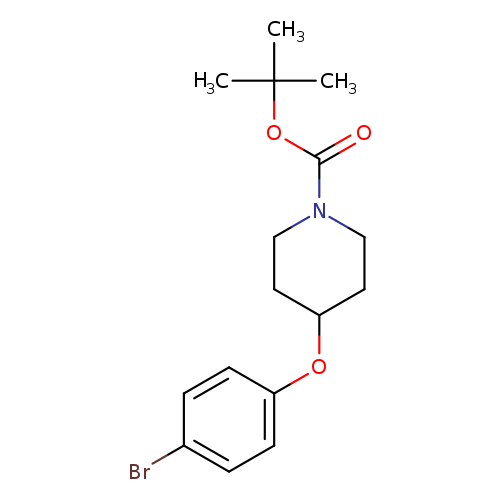 1-Piperidinecarboxylic acid, 4-(4-bromophenoxy)-, 1,1-dimethylethyl ester