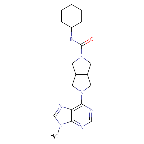 N-cyclohexyl-5-(9-methyl-9H-purin-6-yl)-octahydropyrrolo[3,4-c]pyrrole-2-carboxamide