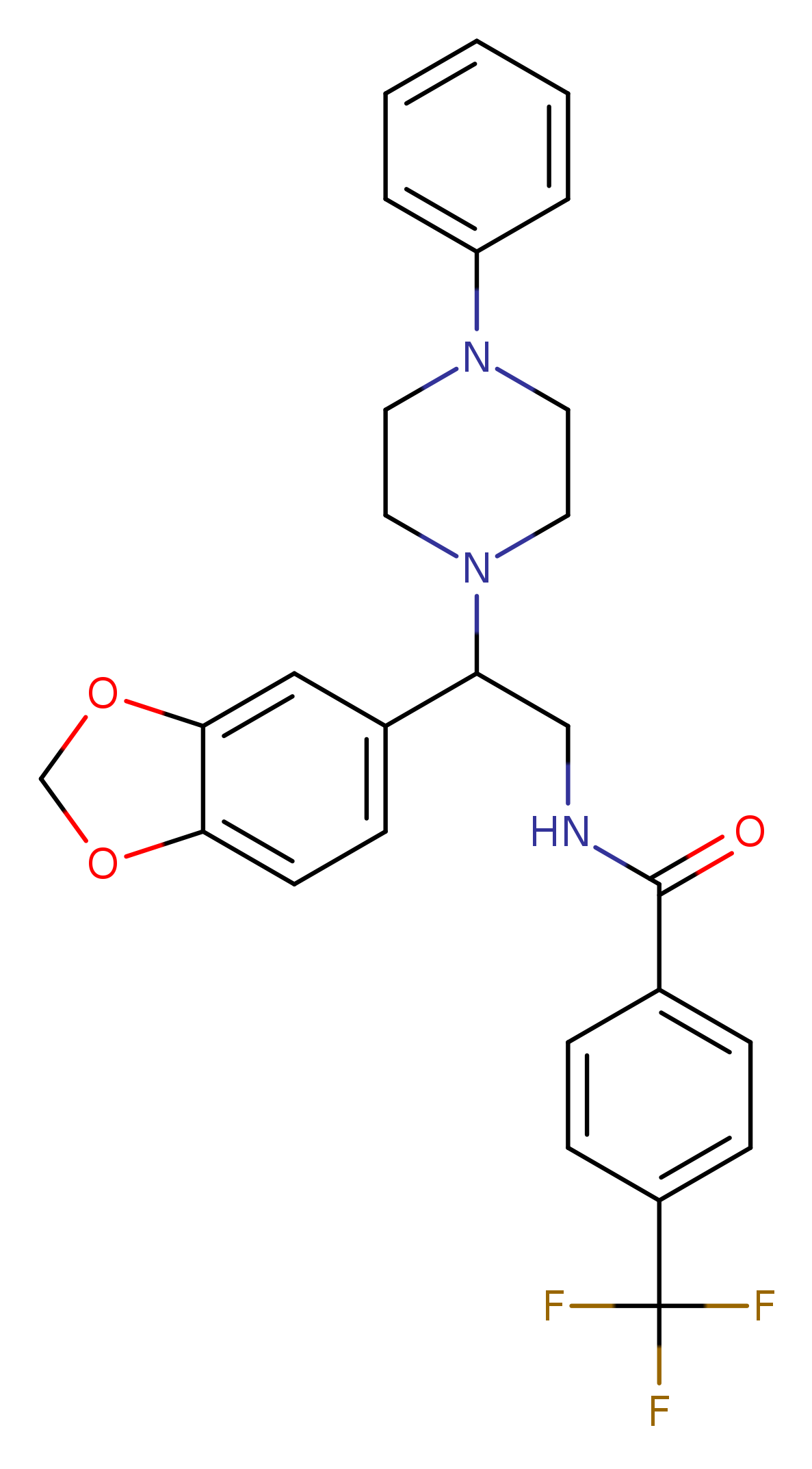 N-[2-(2H-1,3-benzodioxol-5-yl)-2-(4-phenylpiperazin-1-yl)ethyl]-4-(trifluoromethyl)benzamide