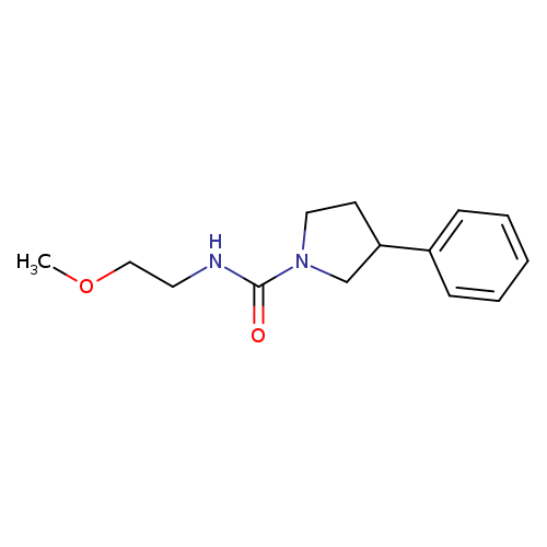 N-(2-methoxyethyl)-3-phenylpyrrolidine-1-carboxamide