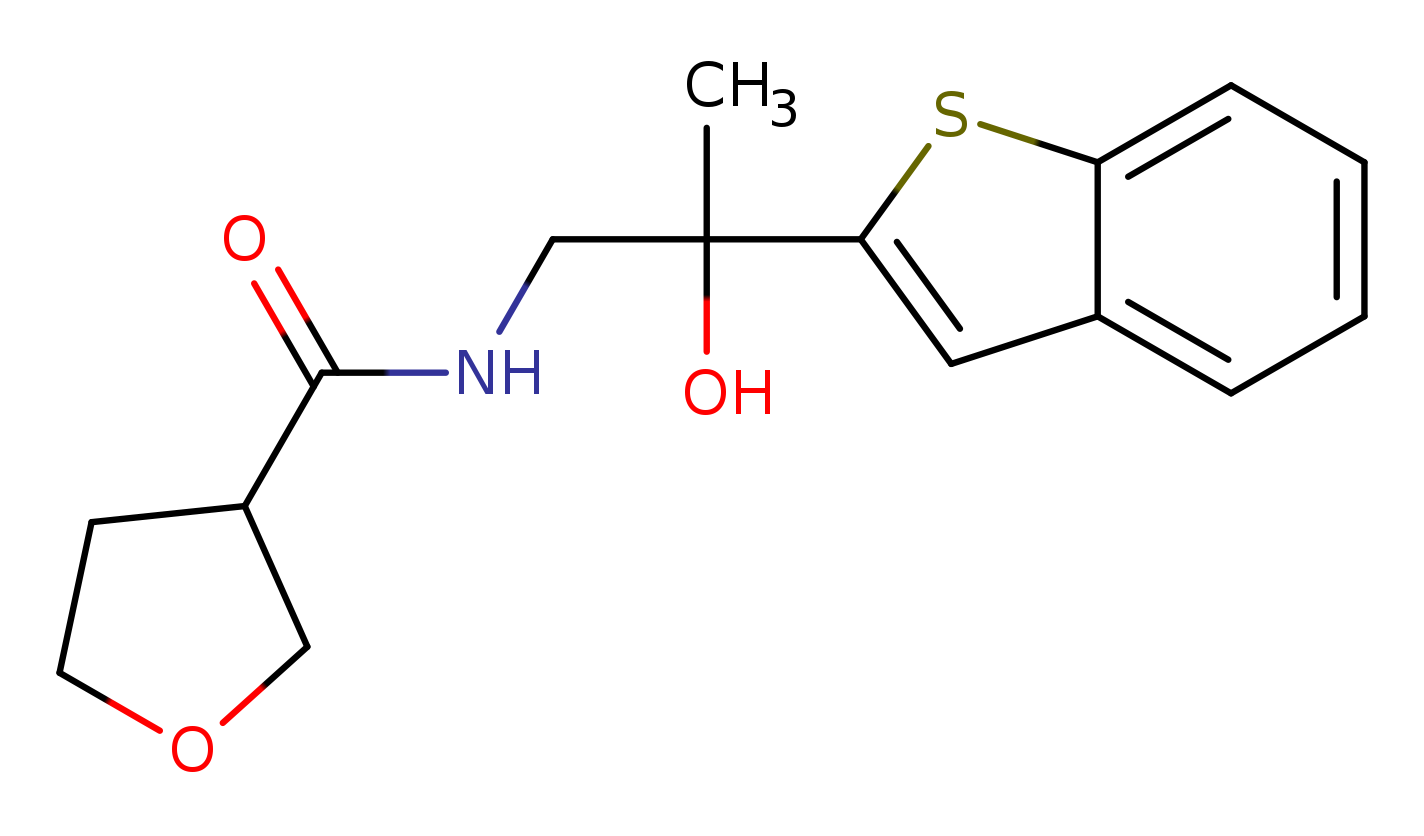 N-[2-(1-benzothiophen-2-yl)-2-hydroxypropyl]oxolane-3-carboxamide