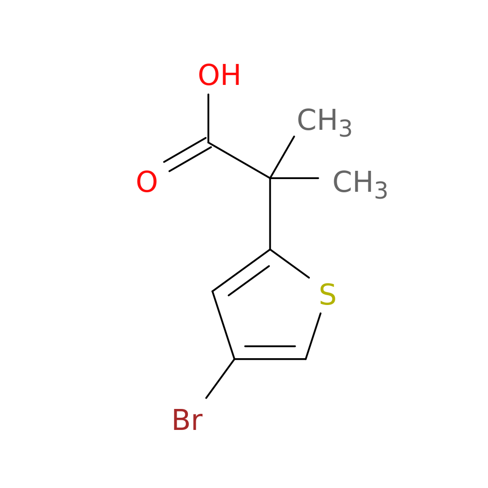 2-(4-bromothiophen-2-yl)-2-methylpropanoic acid