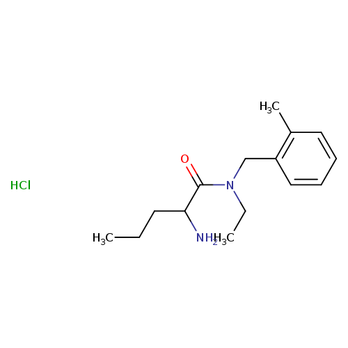 2-amino-N-ethyl-N-[(2-methylphenyl)methyl]pentanamide hydrochloride