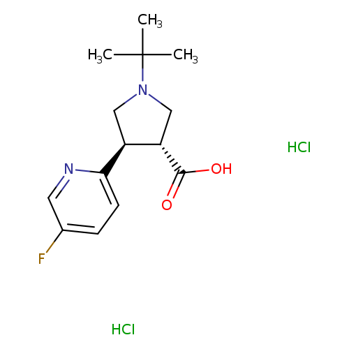 Rac-(3r,4r)-1-tert-butyl-4-(5-fluoropyridin-2-yl)pyrrolidine-3-carboxylic acid dihydrochloride