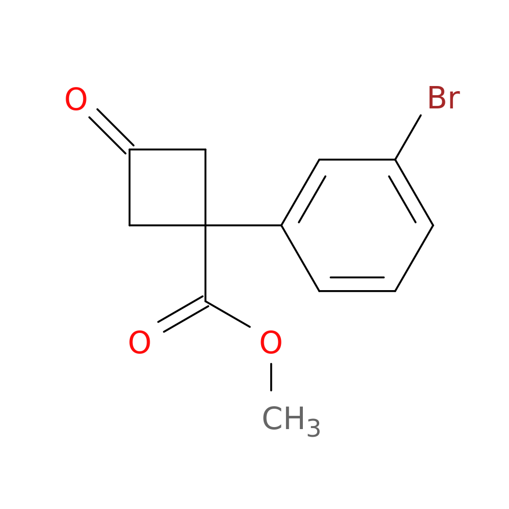 methyl 1-(3-bromophenyl)-3-oxocyclobutane-1-carboxylate