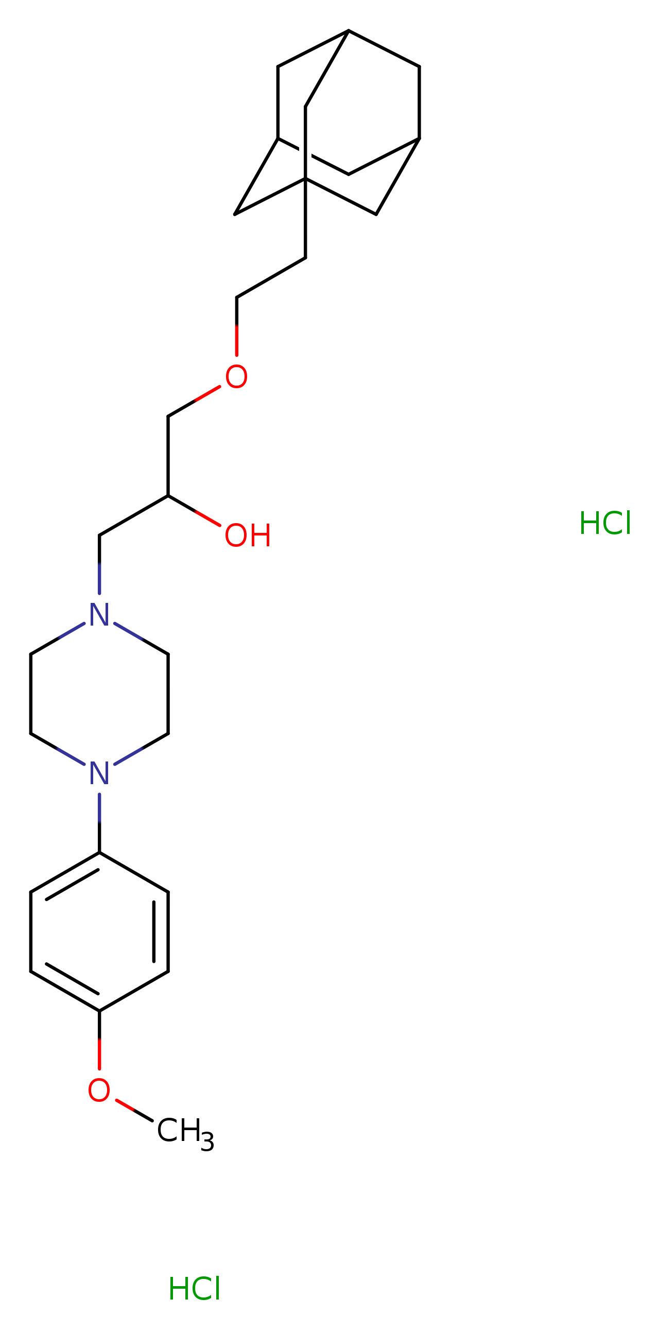 1-[2-(adamantan-1-yl)ethoxy]-3-[4-(4-methoxyphenyl)piperazin-1-yl]propan-2-ol dihydrochloride