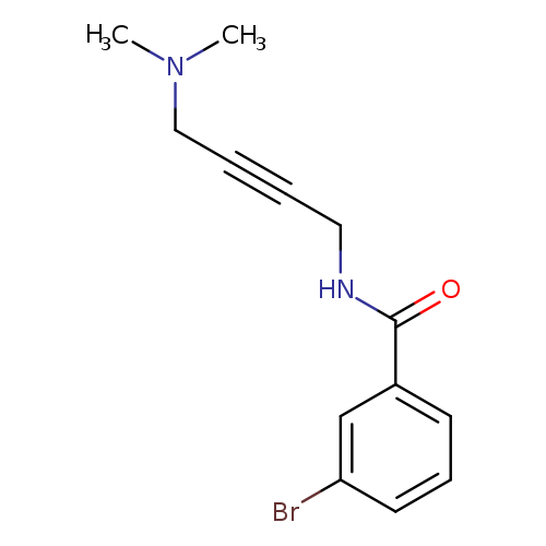 3-bromo-N-[4-(dimethylamino)but-2-yn-1-yl]benzamide