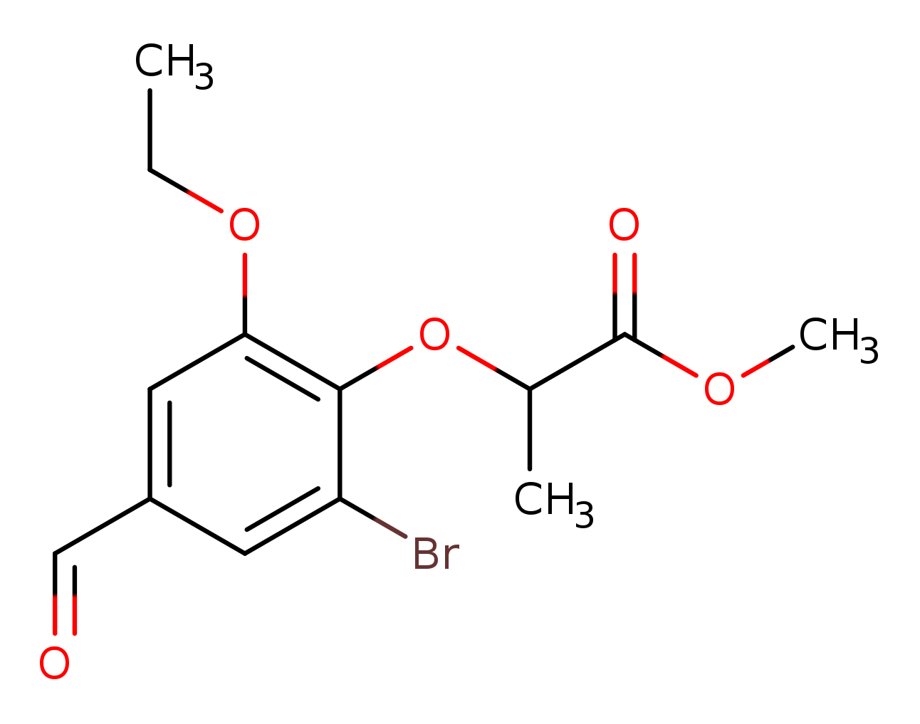 methyl 2-(2-bromo-6-ethoxy-4-formylphenoxy)propanoate