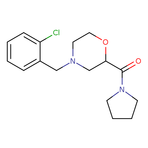 4-[(2-chlorophenyl)methyl]-2-(pyrrolidine-1-carbonyl)morpholine