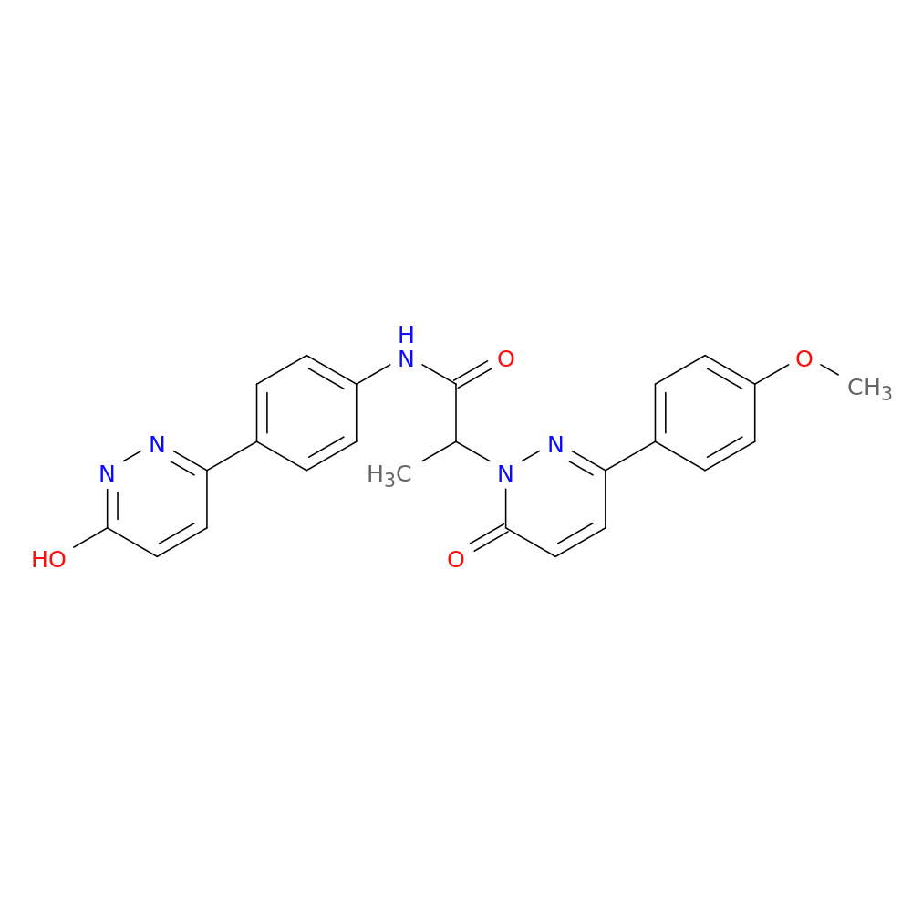 N-[4-(6-hydroxypyridazin-3-yl)phenyl]-2-[3-(4-methoxyphenyl)-6-oxo-1,6-dihydropyridazin-1-yl]propanamide