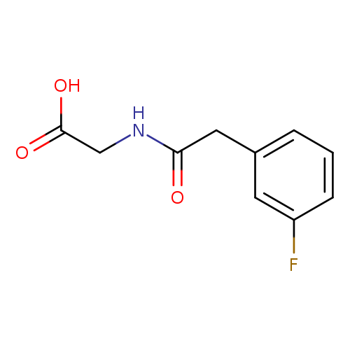 2-[2-(3-fluorophenyl)acetamido]acetic acid