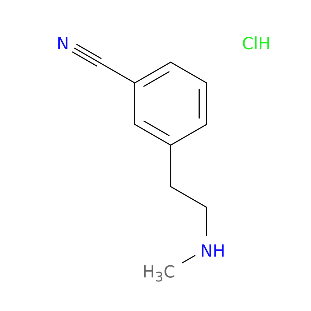 3-[2-(methylamino)ethyl]benzonitrile hydrochloride