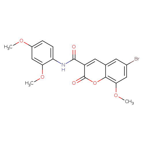 6-bromo-N-(2,4-dimethoxyphenyl)-8-methoxy-2-oxo-2H-chromene-3-carboxamide