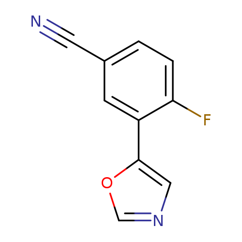 4-fluoro-3-(oxazol-5-yl)benzonitrile