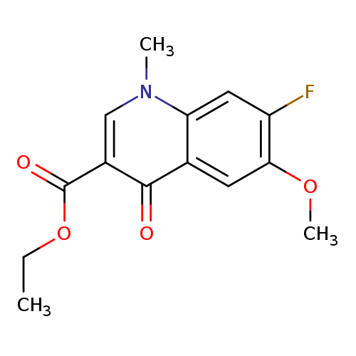 ethyl 7-fluoro-6-methoxy-1-methyl-4-oxo-1,4-dihydroquinoline-3-carboxylate