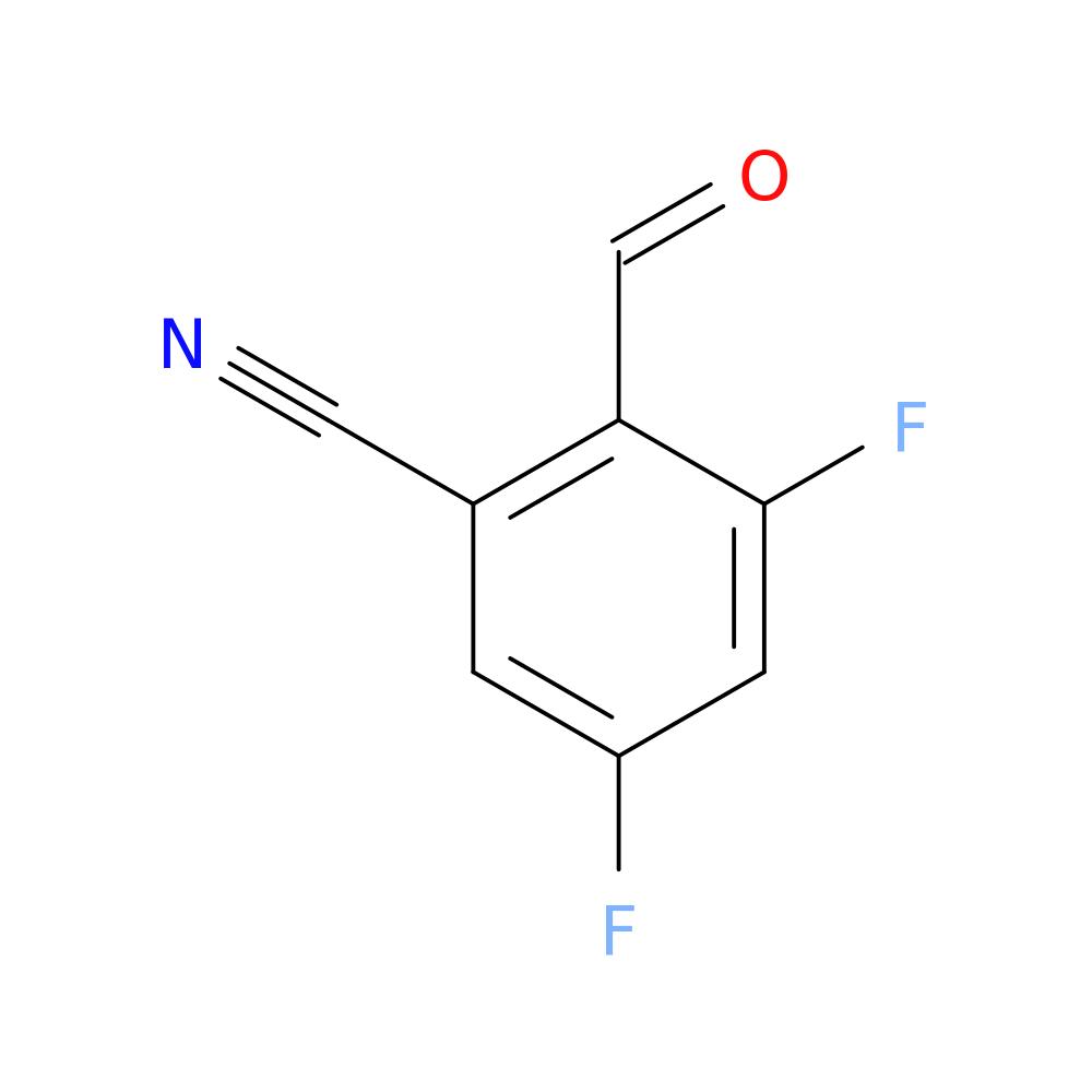 3,5-difluoro-2-formylbenzonitrile