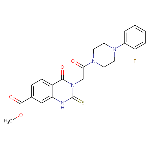 methyl 3-{2-[4-(2-fluorophenyl)piperazin-1-yl]-2-oxoethyl}-4-oxo-2-sulfanylidene-1,2,3,4-tetrahydroquinazoline-7-carboxylate