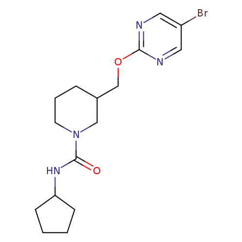 3-{[(5-bromopyrimidin-2-yl)oxy]methyl}-N-cyclopentylpiperidine-1-carboxamide