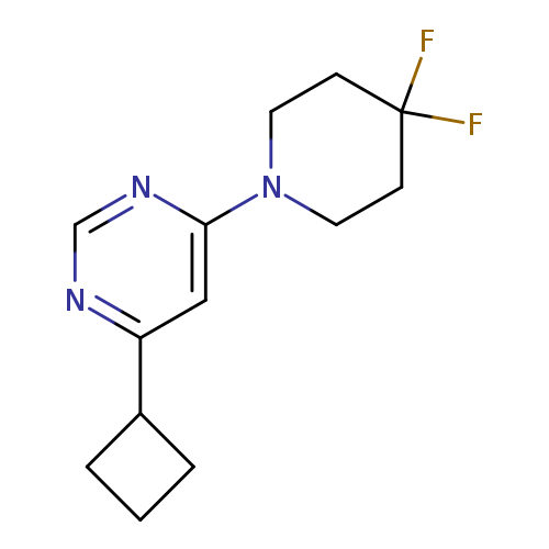4-cyclobutyl-6-(4,4-difluoropiperidin-1-yl)pyrimidine