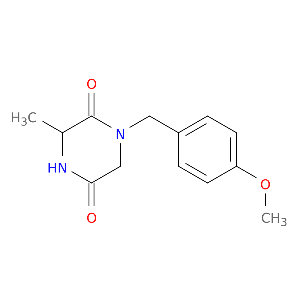 1-[(4-Methoxyphenyl)methyl]-3-methylpiperazine-2,5-dione