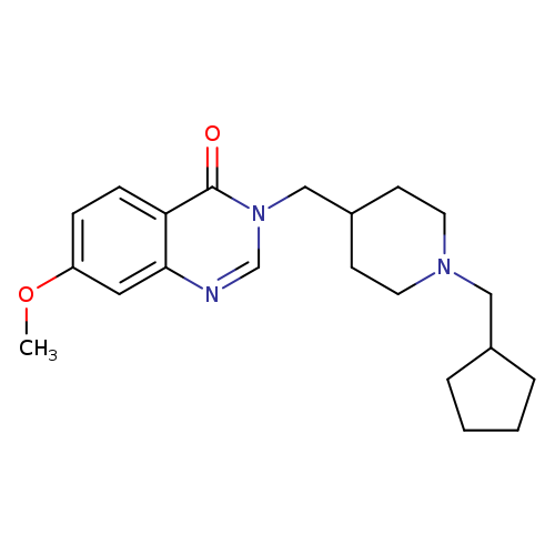 3-{[1-(cyclopentylmethyl)piperidin-4-yl]methyl}-7-methoxy-3,4-dihydroquinazolin-4-one