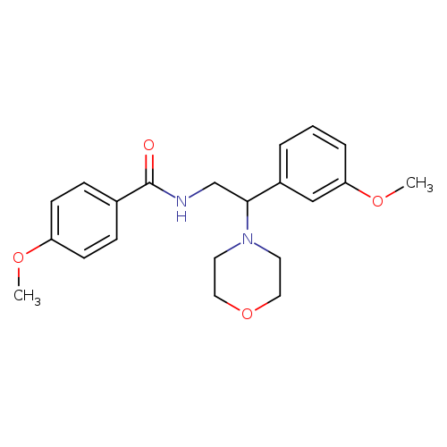 4-methoxy-N-[2-(3-methoxyphenyl)-2-(morpholin-4-yl)ethyl]benzamide